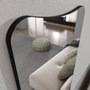 Hanah Home Espejo Cheval Transparente, Negro